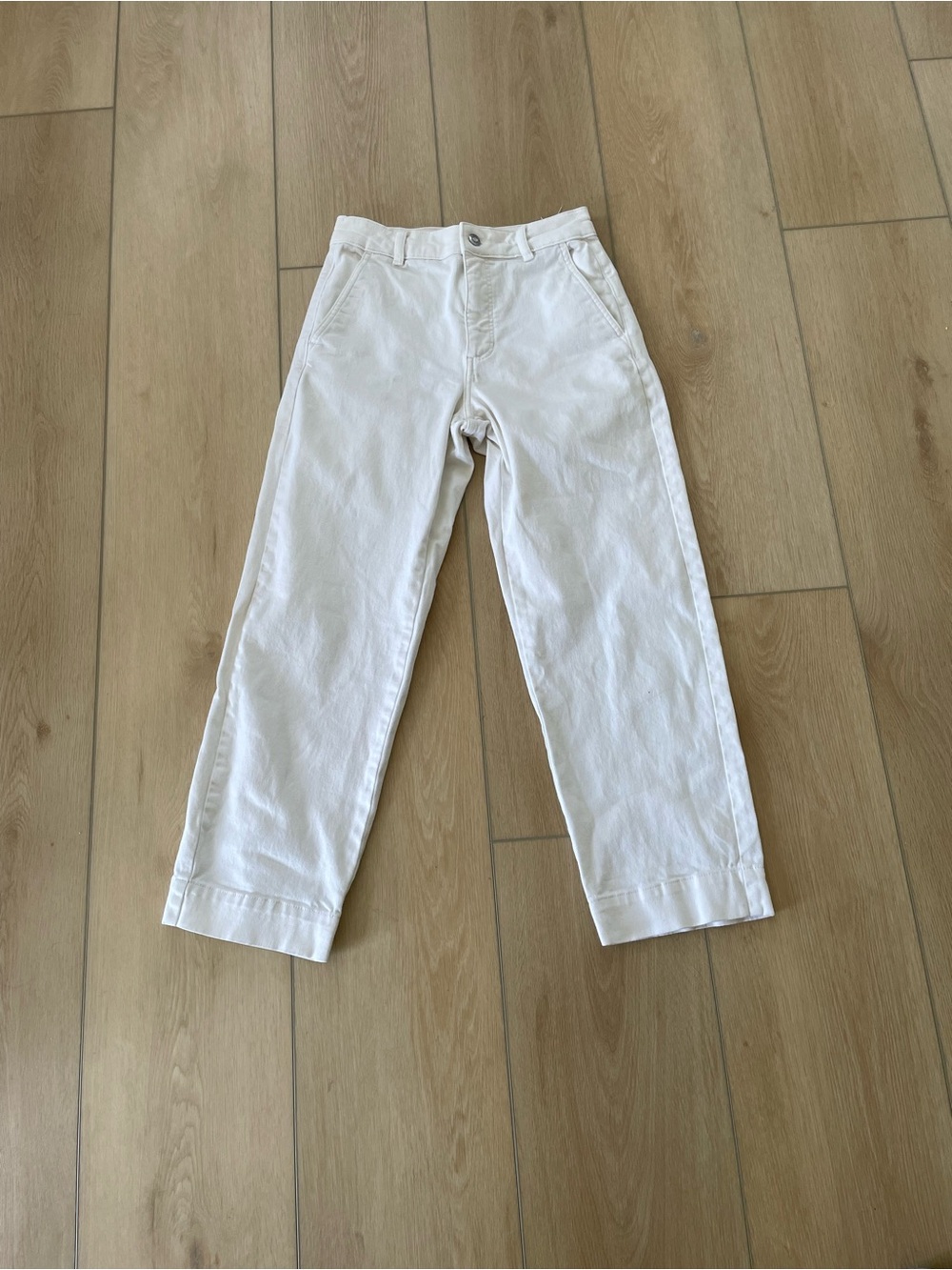 Everlane White Straight-Leg Jeans